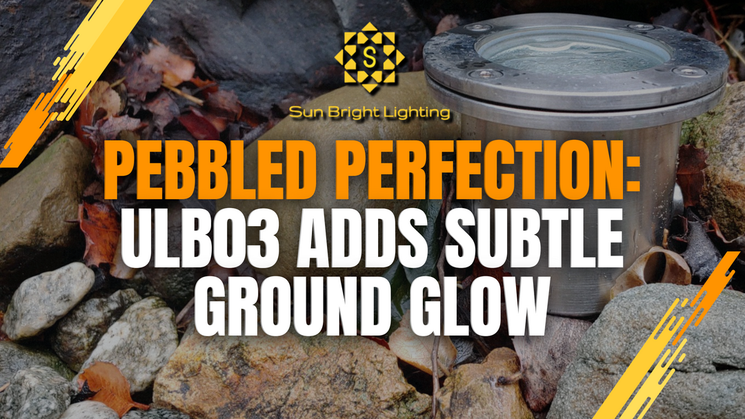 Sleek Ground Accent Lighting with ULB03 by the Pebbles