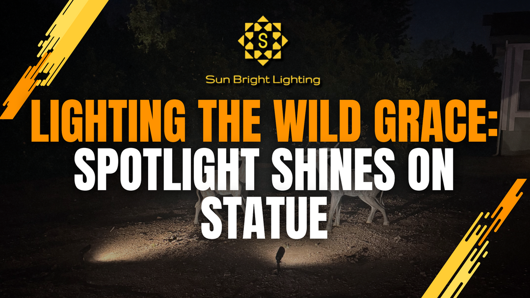 Bringing Nature to Life: SPB05 Spot Light Highlights Deer Statue with Grace