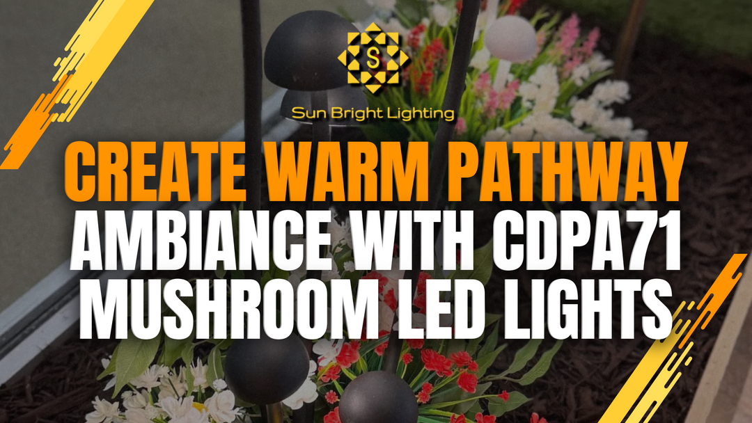 Set the Mood with Warm, Subtle Glow: CDPA71 Mushroom Path Lights