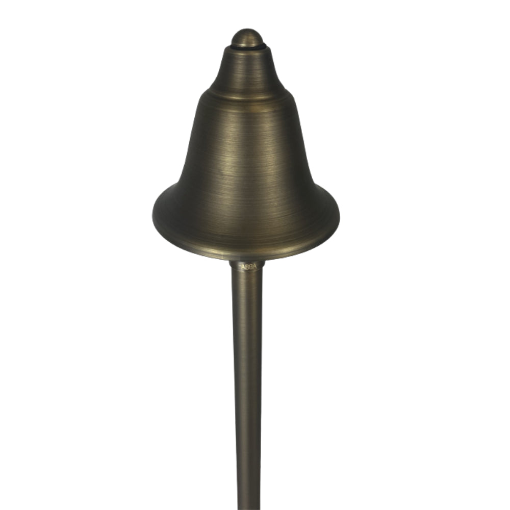 Outdoor Landscape Lighting LED 12V Low Voltage PLB17 Cast Brass LED Bell Shaped Lamp Ready 12V Low Voltage Pathway Outdoor Landscape Lighting Fixture Lamp Ready G4 Socket