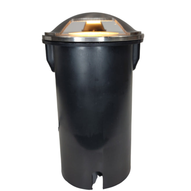 Outdoor Landscape Lighting LED 12V Low Voltage UNS05 Stainless Steel Tri Directional Three Slit In-Ground 12V Low Voltage LED In Ground Landscape Lighting Lamp Ready MR16 Socket