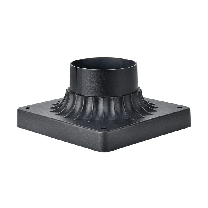Outdoor Landscape Lighting LED 12V Low Voltage Outdoor Pier Post Light Mount Cast Aluminum Matte Black for 3" Poles and Posts