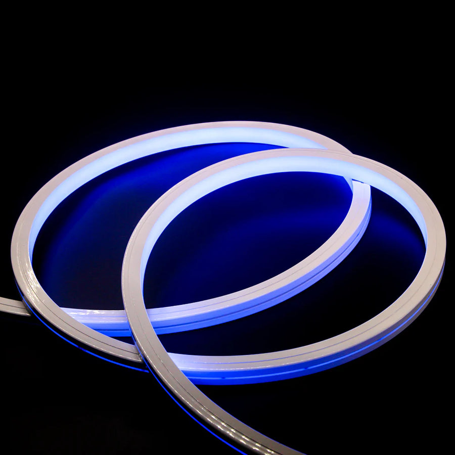 Outdoor Landscape Lighting LED 12V Low Voltage SLNR18 Dotless COB Linear RGBW Neon LED Strip Light 12V AC 2.4W/ft IP67 16mm Outdoor Rated Dimmable Low Voltage Tape Light