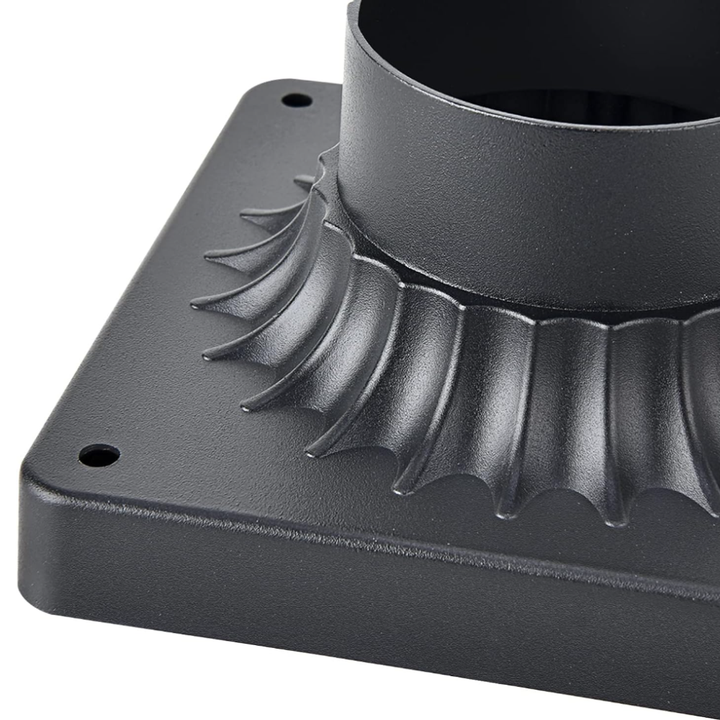 Outdoor Landscape Lighting LED 12V Low Voltage Outdoor Pier Post Light Mount Cast Aluminum Matte Black for 3" Poles and Posts
