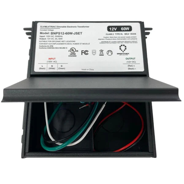 Outdoor Landscape Lighting LED 12V Low Voltage TSDC02 12V/24V DC Low Voltage Dimmable Junction Box Transformers Class 2 UL Listed LED Driver Outdoor Rated