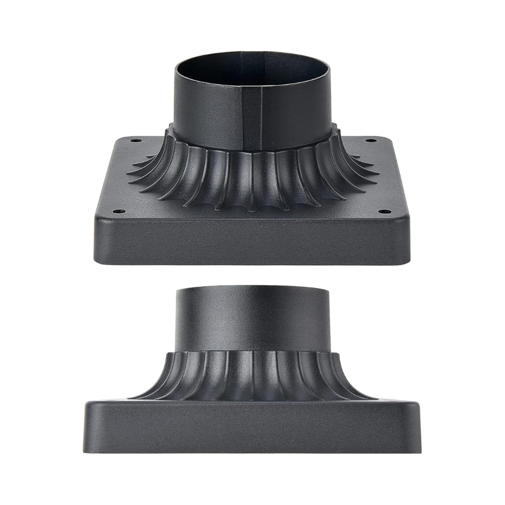 Outdoor Landscape Lighting LED 12V Low Voltage Outdoor Pier Post Light Mount Cast Aluminum Matte Black for 3" Poles and Posts