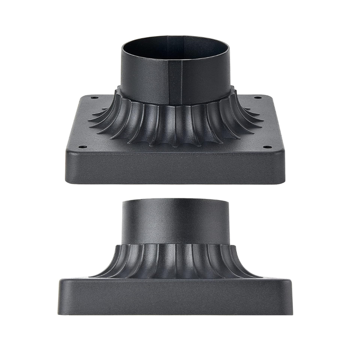 Outdoor Landscape Lighting LED 12V Low Voltage Outdoor Pier Post Light Mount Cast Aluminum Matte Black for 3" Poles and Posts