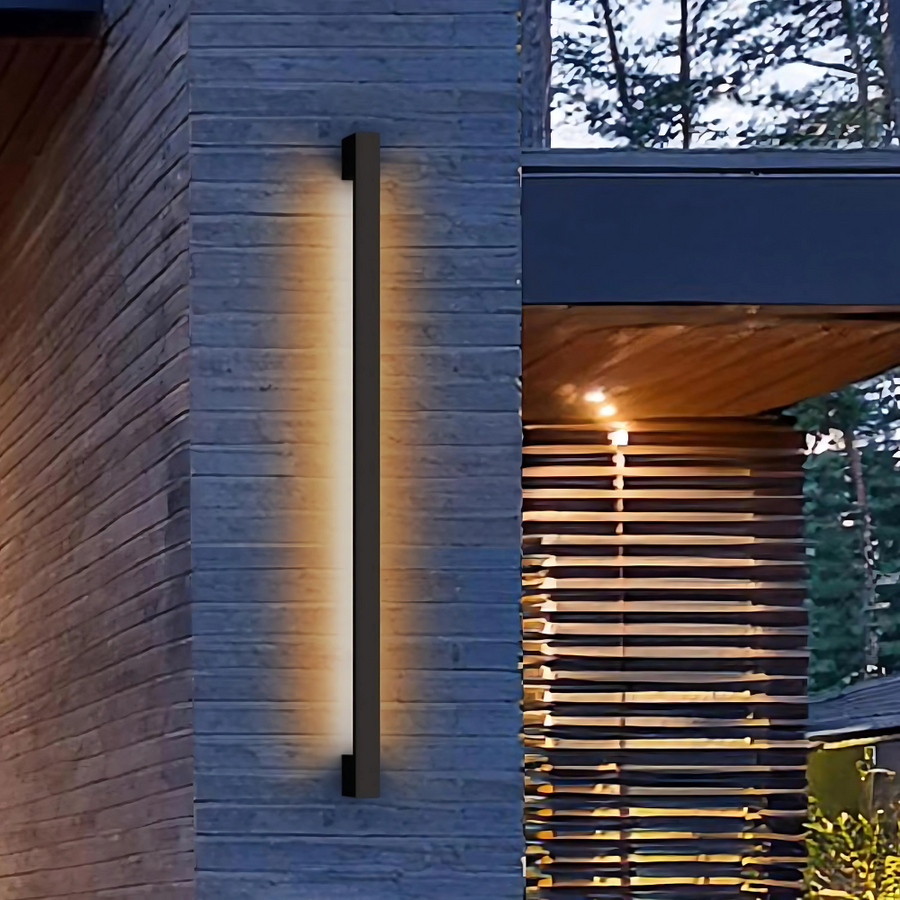 Outdoor Landscape Lighting LED 12V Low Voltage SCH06 U-Shaped Linear LED Modern Outdoor Wall Sconce Light Tunable 3000K-6000K Aluminum and Acrylic Integrated LED Line Voltage 120V AC IP65 Waterproof for Front Door, Porch, Patio, Garage