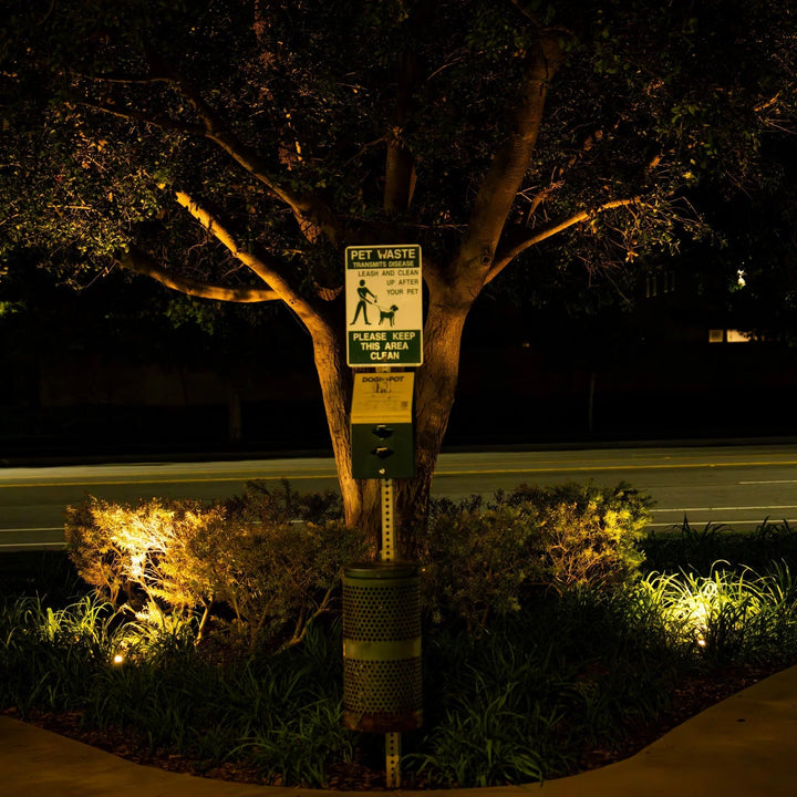 Outdoor Landscape Lighting LED 12V Low Voltage UNAL03 Essential Pebble Gray Aluminum Round Surface Mount Up Lighting Integrated 3000K LED In-Ground Well Light Low Voltage Landscape Lighting