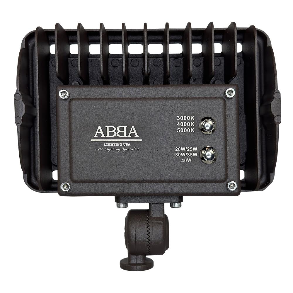 Outdoor Landscape Lighting LED 12V Low Voltage FLACCT40 4x/8x/12x Package Bronze Aluminum 20W-40W Outdoor LED 12V Low Voltage Landscape Lighting Floodlight