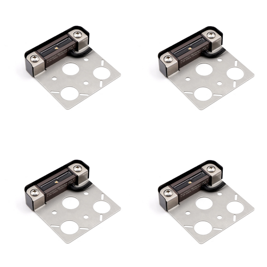 Outdoor Landscape Lighting LED 12V Low Voltage HL01A 0.5W 4x/8x/12x Package 3" Aluminum Integrated LED Hardscape Light Low Voltage Landscape Lighting 4 Pack