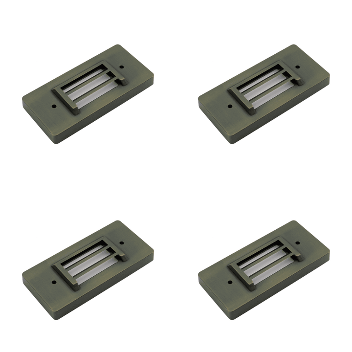 Outdoor Landscape Lighting LED 12V Low Voltage IDL01 Solid Brass Surface Mount 2700K Warm White Integrated LED Step Light Low Voltage Landscape Lighting
