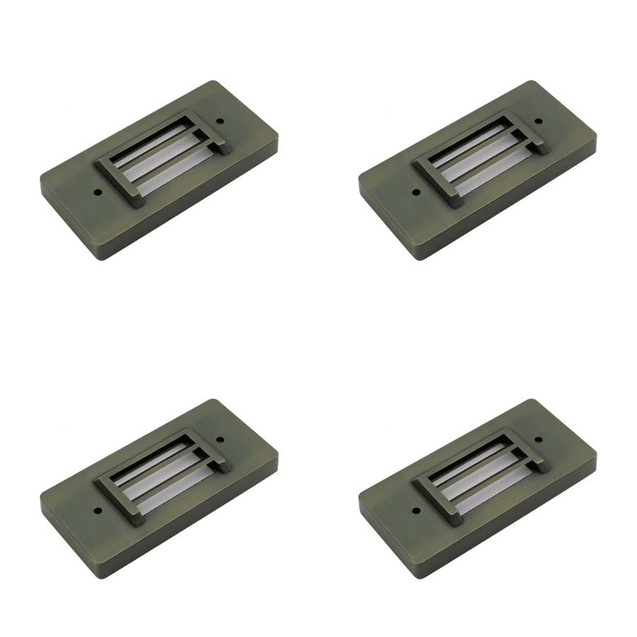 Outdoor Landscape Lighting LED 12V Low Voltage IDL01 Solid Brass Surface Mount 2700K Warm White Integrated LED Step Light Low Voltage Landscape Lighting