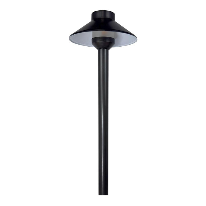 Outdoor Landscape Lighting LED 12V Low Voltage PLB02 Frosted Lens Cast Brass Path Light | 12V Low Voltage Landscape Light Lamp Ready G4 Socket