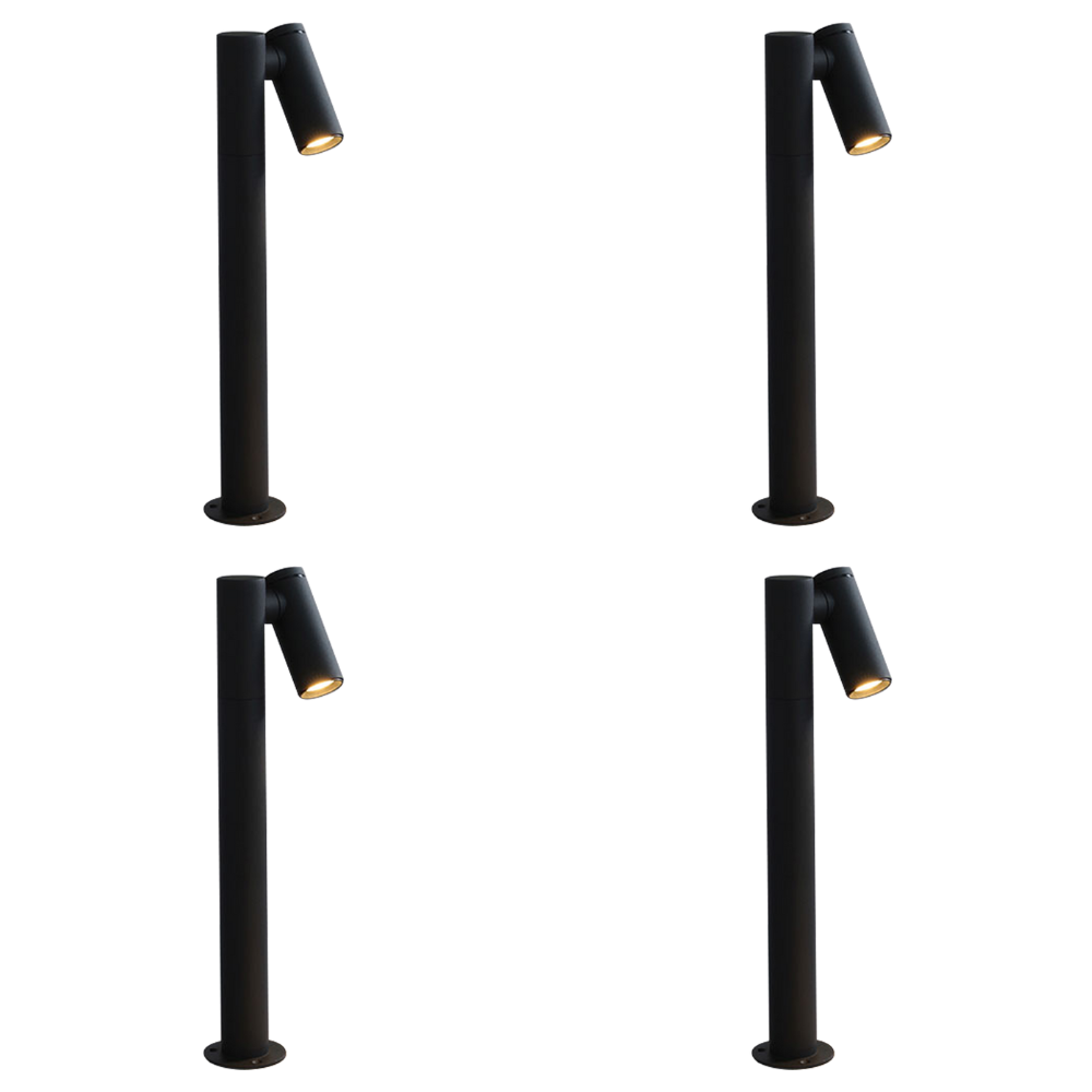 Outdoor Landscape Lighting LED 12V Low Voltage CDPA70 4x/8x/12x Package 3W 3000K Warm White Integrated LED Adjustable Directional Bollard Path Light Low Voltage Outdoor Landscape Lighting 4 Pack