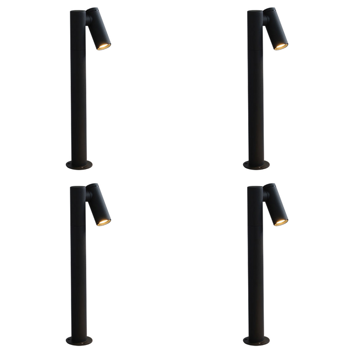 Outdoor Landscape Lighting LED 12V Low Voltage CDPA70 4x/8x/12x Package 3W 3000K Warm White Integrated LED Adjustable Directional Bollard Path Light Low Voltage Outdoor Landscape Lighting 4 Pack