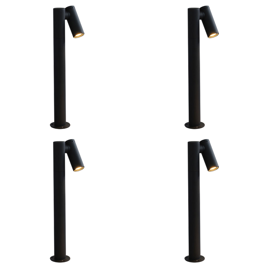 Outdoor Landscape Lighting LED 12V Low Voltage CDPA70 4x/8x/12x Package 3W 3000K Warm White Integrated LED Adjustable Directional Bollard Path Light Low Voltage Outdoor Landscape Lighting 4 Pack