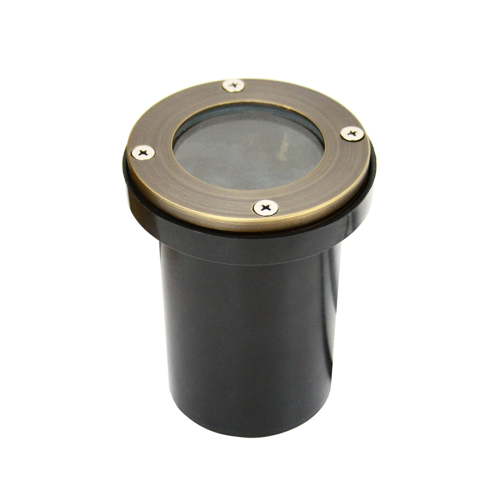 Outdoor Landscape Lighting LED 12V Low Voltage RGL8800 12x Package Cast Brass Bronze Low Voltage Round LED In-Ground Well Light IP65 Waterproof [FINAL SALE]