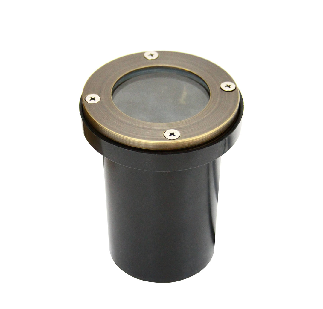 Outdoor Landscape Lighting LED 12V Low Voltage RGL8800 12x Package Cast Brass Bronze Low Voltage Round LED In-Ground Well Light IP65 Waterproof [FINAL SALE]