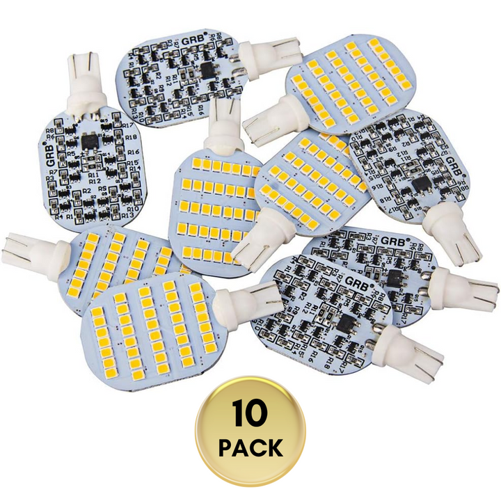 Outdoor Landscape Lighting LED 12V Low Voltage T10 921 922 912 3.8W Super Bright 600LM DC12V LED Bulbs Energy Saving Light Bulb Package 10 Pack