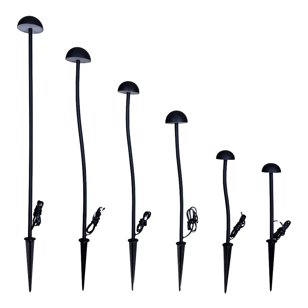 Outdoor Landscape Lighting LED 12V Low Voltage CDPA71 4x/8x/12x Package Mushroom Aluminum 3000K Warm White Integrated LED 12V Low Voltage Path Light