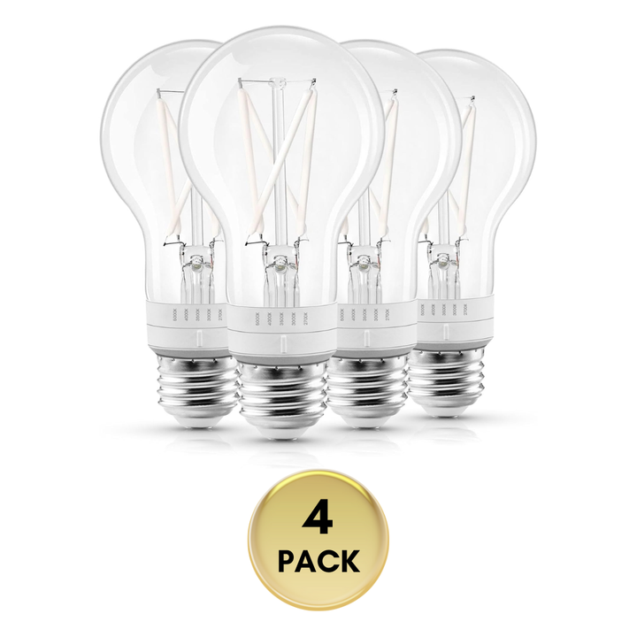 Outdoor Landscape Lighting LED 12V Low Voltage E26 A19 7W Filament 120V Line Voltage 5CCT 2700K/3000K/3500K/4000K/5000K Bulbs Package Dimmable CRI90 Energy Saving High Voltage Medium Base Light Bulb