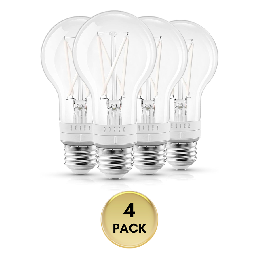 Outdoor Landscape Lighting LED 12V Low Voltage E26 A19 7W Filament 120V Line Voltage 5CCT 2700K/3000K/3500K/4000K/5000K Bulbs Package Dimmable CRI90 Energy Saving High Voltage Medium Base Light Bulb