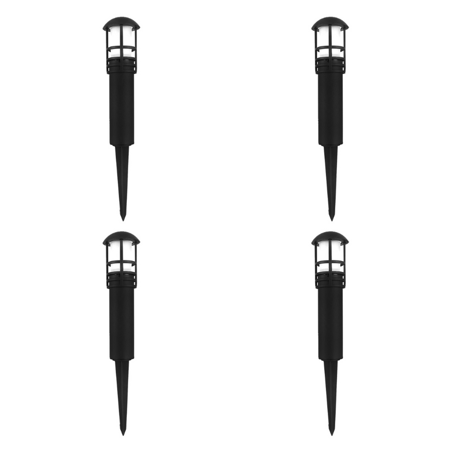 Outdoor Landscape Lighting LED 12V Low Voltage CDPA55 4x/8x/12x Package 3W 12V Low Voltage 3000K Warm White Integrated LED Garden Bollard Aluminum Path Light 4 Pack