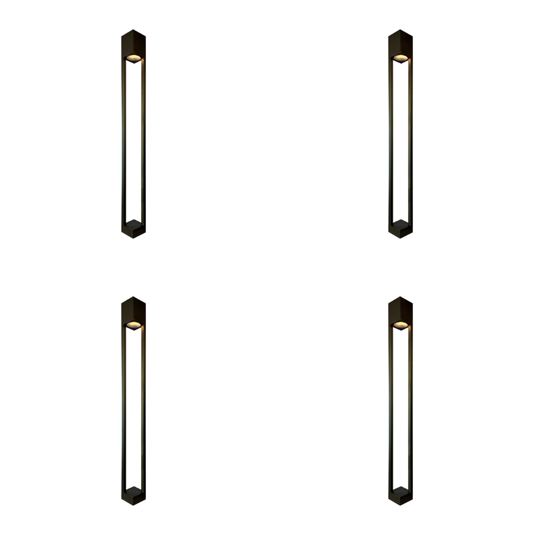 Outdoor Landscape Lighting LED 12V Low Voltage PLB23 4x/8x/12x Package Cast Brass Path and Area Light LED 12V Low Voltage Pathway Outdoor Lighting Landscape Fixture with G4 3W 3000K Bulb 4 Pack