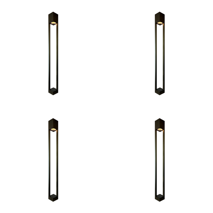 Outdoor Landscape Lighting LED 12V Low Voltage PLB23 4x/8x/12x Package Cast Brass Path and Area Light LED 12V Low Voltage Pathway Outdoor Lighting Landscape Fixture with G4 3W 3000K Bulb 4 Pack