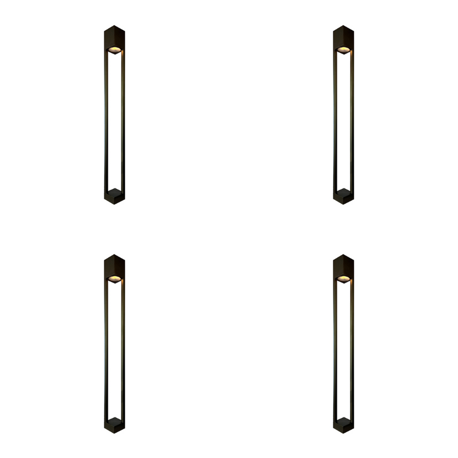 Outdoor Landscape Lighting LED 12V Low Voltage PLB23 4x/8x/12x Package Cast Brass Path and Area Light LED 12V Low Voltage Pathway Outdoor Lighting Landscape Fixture with G4 3W 3000K Bulb 4 Pack