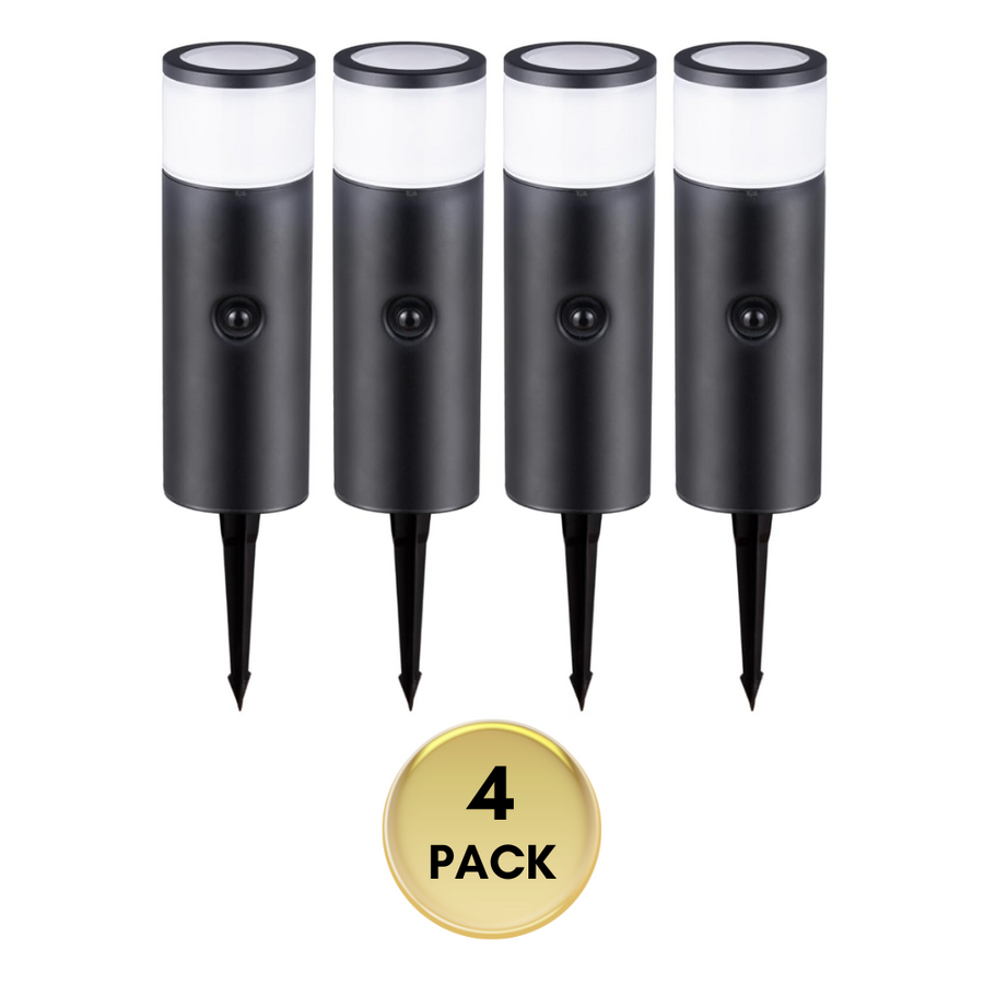 Outdoor Landscape Lighting LED 12V Low Voltage ALP26 4-Pack 11" 5CCT 1800K/2200K/2700K/4000K/5000K 4.5W 320LM Black Aluminum Bollard Path Light Low Voltage Outdoor Lighting IP65
