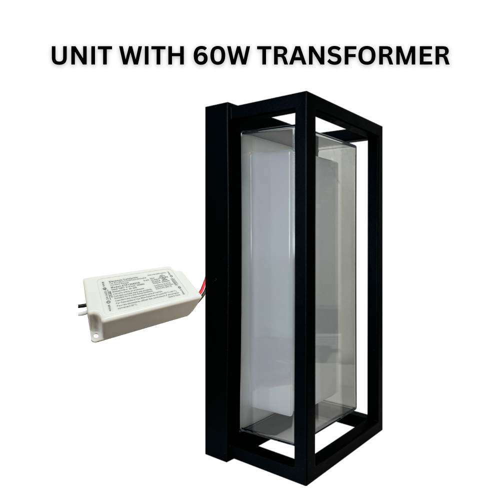 Outdoor Landscape Lighting LED 12V Low Voltage SCA01-14 Integrated LED 22W RGBCW Bluetooth Control 14″x6.2″x4.9″ 12V Low Voltage Aluminum Wall Sconce Lighting IP65 Waterproof With 60W DC12V Transformer (+25)