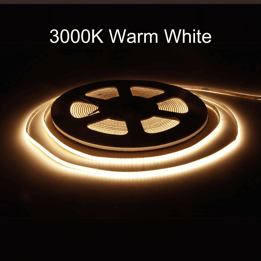 Outdoor Landscape Lighting LED 12V Low Voltage SLD35 Dotless Linear LED 3mm Width, 3000K/4000K/6500K 1.46W/ft COB Strip Lights IP20 Low Voltage DC12V/24V Tape Light 3000K Warm White