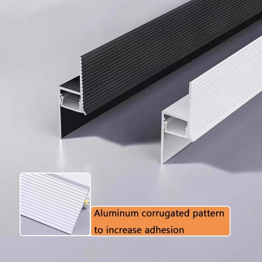 Outdoor Landscape Lighting LED 12V Low Voltage AC18 Suspended Ceiling Z-Type Aluminum Channel with 3.3FT/1M For Max Inner 13.8mm Width LED Strip Lights Pack of 6/10