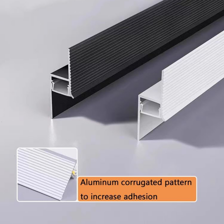 Outdoor Landscape Lighting LED 12V Low Voltage AC18 Suspended Ceiling Z-Type Aluminum Channel with 3.3FT/1M For Max Inner 13.8mm Width LED Strip Lights Pack of 6/10
