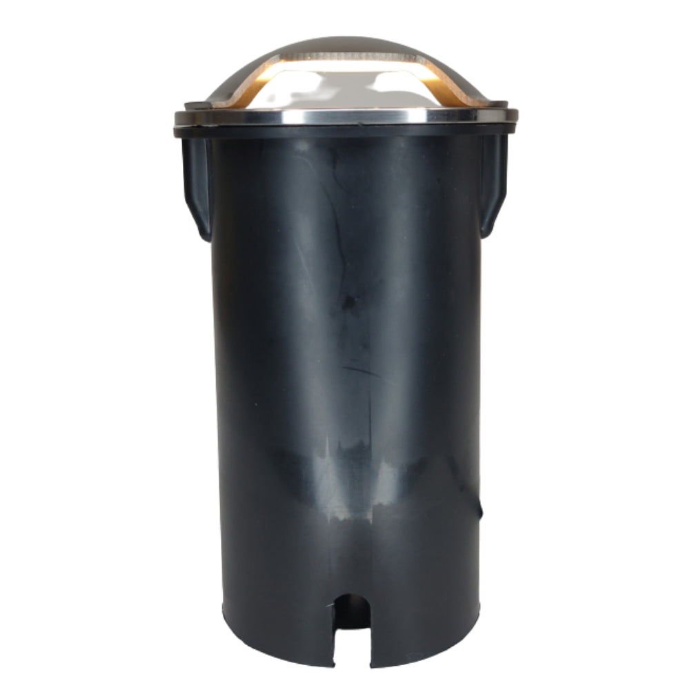 Outdoor Landscape Lighting LED 12V Low Voltage UNS04 Stainless Steel Bi Directional Two Slit In-Ground 12V Low Voltage LED In Ground Landscape Lighting Lamp Ready MR16 Socket