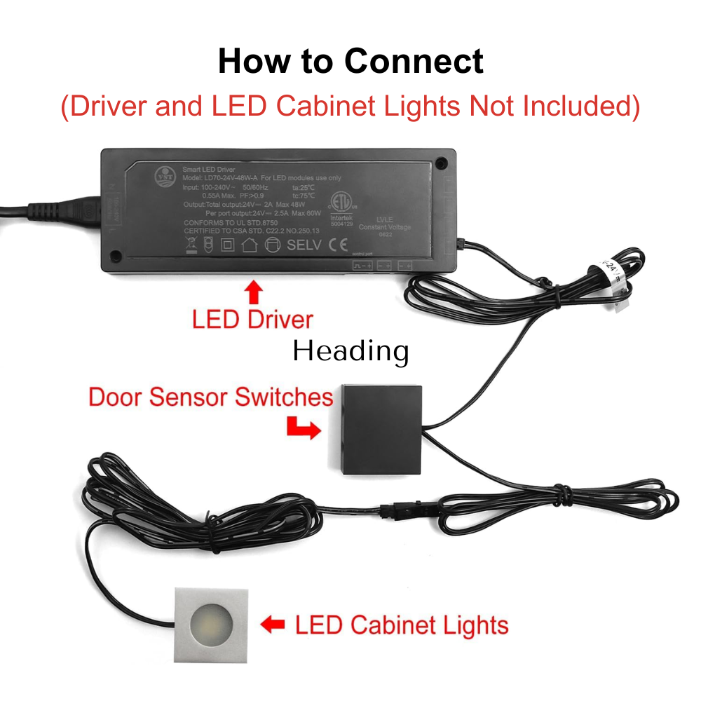 Outdoor Landscape Lighting LED 12V Low Voltage ID20 Double Door Operated Infrared Sensor Switch LED Automatic Controlling with JST Male and Female Connector