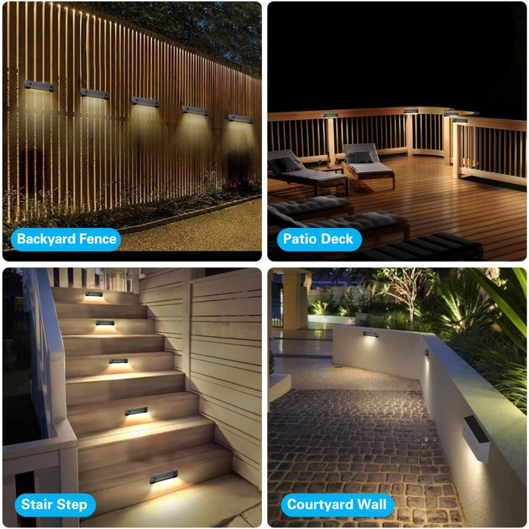 Outdoor Landscape Lighting LED 12V Low Voltage STLA12 6 Pack Low Voltage 12V LED Landscape Deck Light, Outdoor Retaining Wall Lights, IP65 Waterproof Step Lights, for Stair Lighting and Yard Patio Pathway Walkway (2700K)