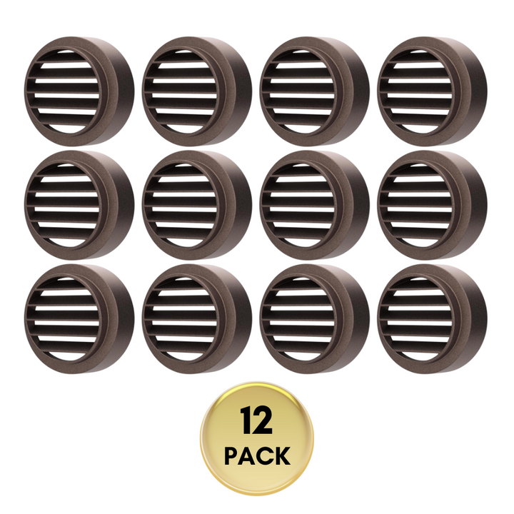 Outdoor Landscape Lighting LED 12V Low Voltage STAL02 Ventilatore Aluminum Round Surface Mount Integrated 3W 3000K LED Deck Light Low Voltage Landscape Lighting 12 Pack