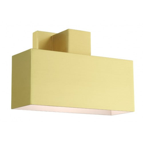 Outdoor Landscape Lighting LED 12V Low Voltage Lynx Indoor/Outdoor 1 E26 Medium Base Light Bulb Socket ADA-Compliant Solid Brass Wall Sconce 6.25"x9" Satin Brass Finish 120V for Garden, Interior, Exterior and Patio 22423-12
