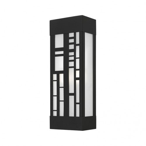 Outdoor Landscape Lighting LED 12V Low Voltage Malmo Outdoor 1 E26 Medium Base Light Bulb Socket Outdoor ADA-Compliant Stainless Steel Wall Sconce 6"x17" Textured Black Finish 120V for Garden, Interior, Exterior and Patio 22972-14
