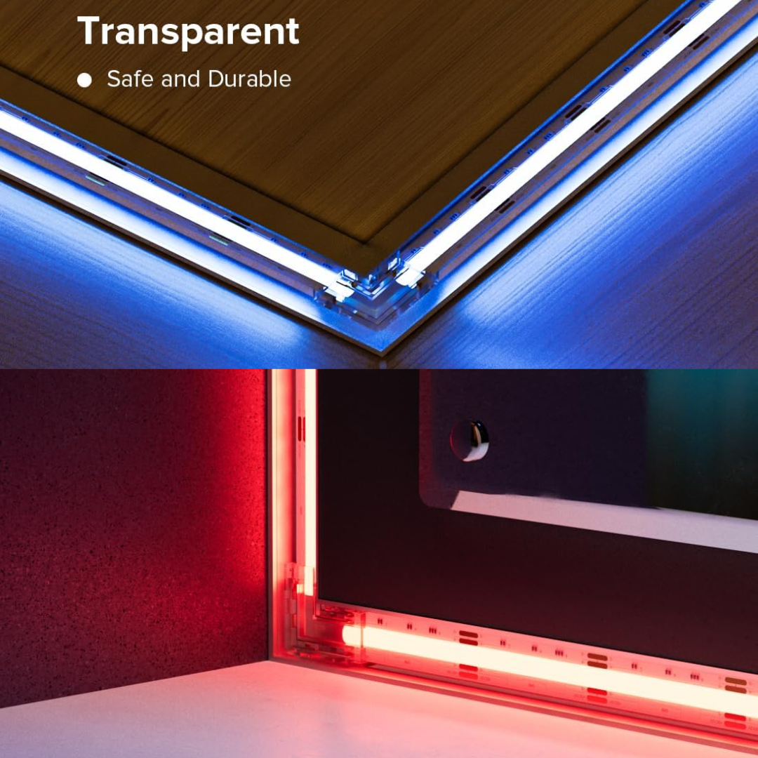 Outdoor Landscape Lighting LED 12V Low Voltage 5-Pack SLD 4-Pin Low Voltage RGB COB LED Strip Connectors - 10mm Dotless Strip Light Accessories