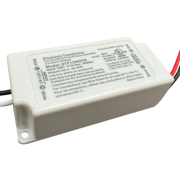 Outdoor Landscape Lighting LED 12V Low Voltage TSDCS60 – 12V 60W Low Voltage Transformer for LED Strip, Module and Tape Lights Residential Commercial