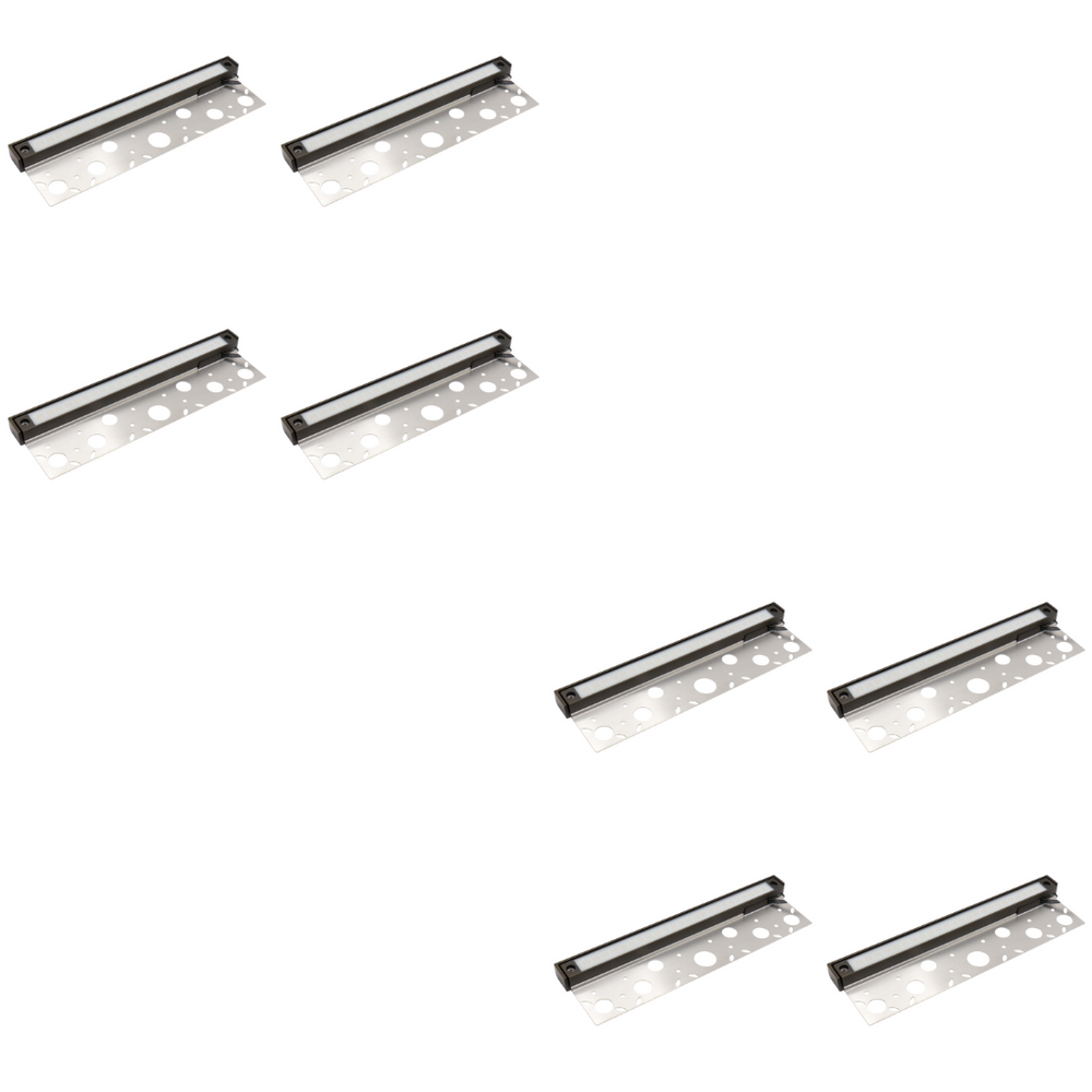 Outdoor Landscape Lighting LED 12V Low Voltage HL12B04 4x/8x/12x Package 4W 12" Solid Brass Integrated LED Hardscape Light Low Voltage Landscape Lighting 8 Pack