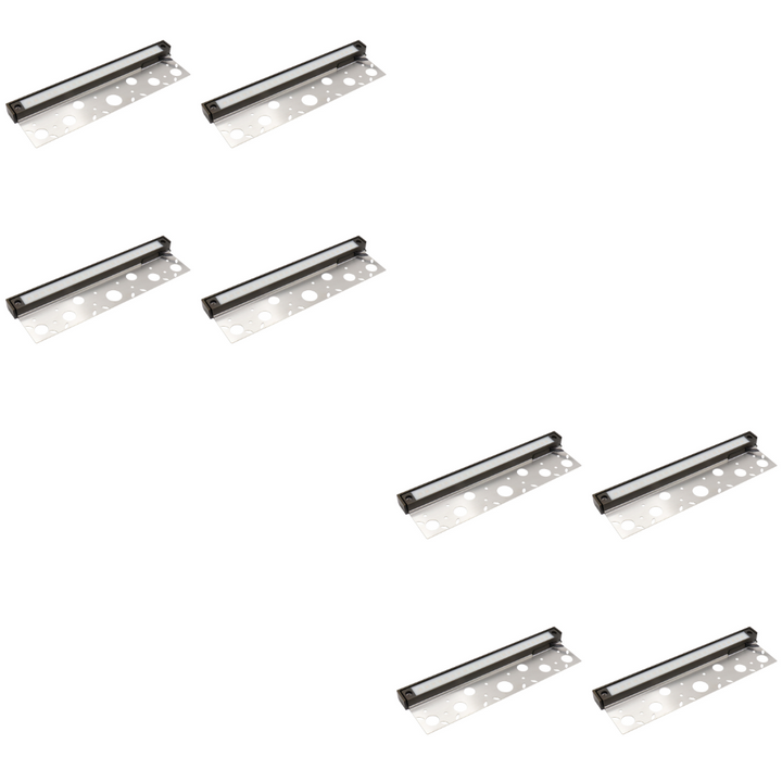 Outdoor Landscape Lighting LED 12V Low Voltage HL12B04 4x/8x/12x Package 4W 12" Solid Brass Integrated LED Hardscape Light Low Voltage Landscape Lighting 8 Pack