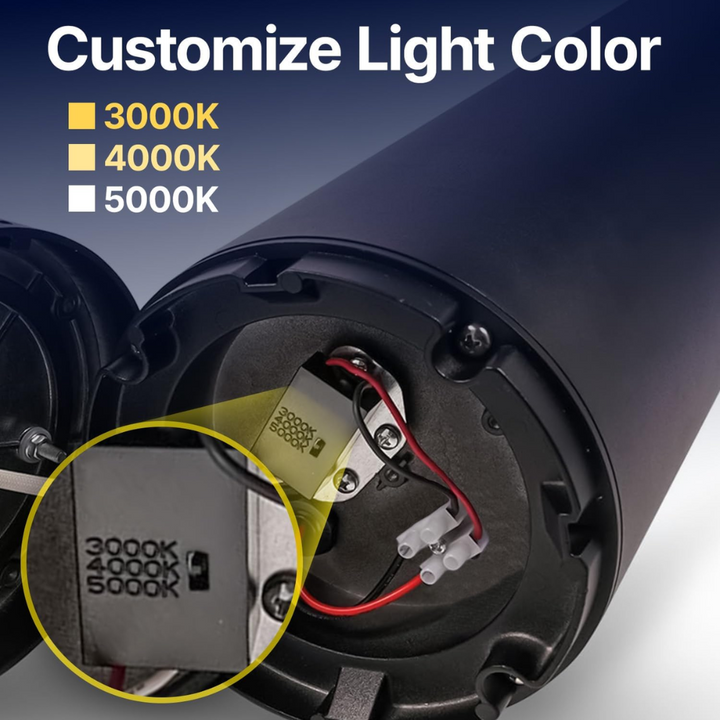 Outdoor Landscape Lighting LED 12V Low Voltage BPLA05 25" 120V 10W 3000K/4000K/5000K 3CCT 1000LM Black Aluminum Flat-Top Bollard Light Line Voltage Commercial Bollard Path Light Outdoor Lighting