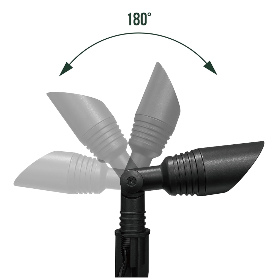 Outdoor Landscape Lighting LED 12V Low Voltage SPAA01 Integrated Mini Aluminum Spotlight Low Voltage Outdoor Lighting Package of 2 and 6