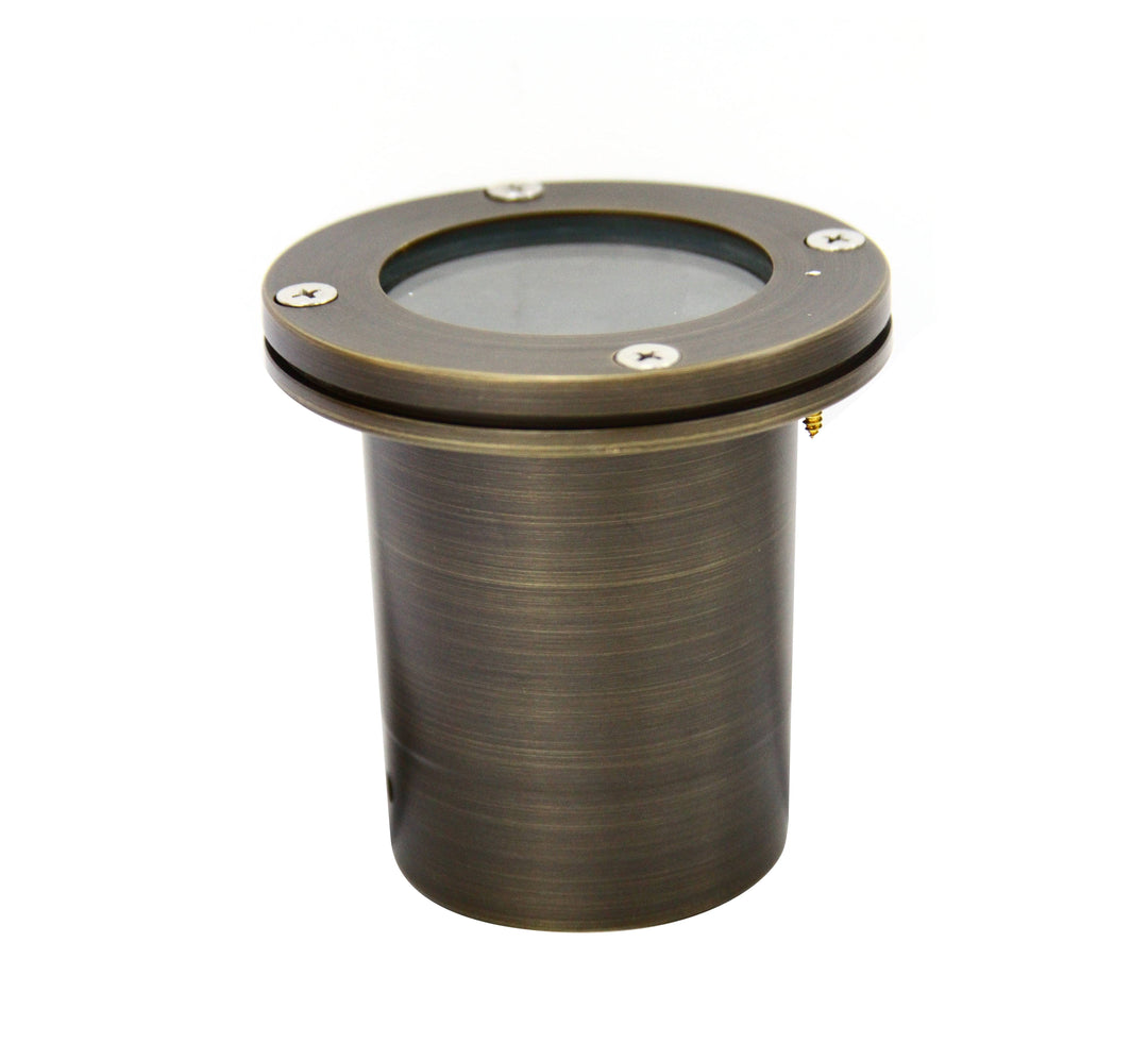 Outdoor Landscape Lighting LED 12V Low Voltage RGL8800 12x Package Cast Brass Bronze Low Voltage Round LED In-Ground Well Light IP65 Waterproof [FINAL SALE]