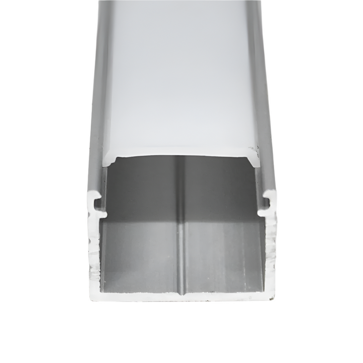 Outdoor Landscape Lighting LED 12V Low Voltage BN269 Rectangular 8 ft Aluminum Channel 0.70" x 0.50" 10 Pack LED Strip Light Cover End Caps